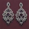 American Diamond Classic Earring with Rhodium Plating