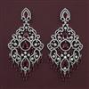 American Diamond Classic Earring with Rhodium Plating