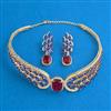American Diamond Classic Necklace with Carat Plating