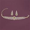 American Diamond Choker Necklace with Carat Plating