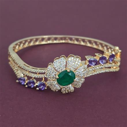 American Diamond Openable kada with Carat Plating