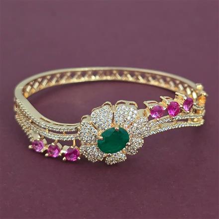 American Diamond Openable kada with Carat Plating