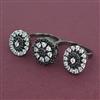 American Diamond Classic Ring with Black Plating