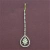 American Diamond Classic Tikka with Rhodium Plating 2 Tone Plating Mehndi Plating