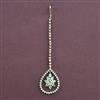 American Diamond Classic Tikka with Rhodium Plating 2 Tone Plating Mehndi Plating