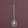 American Diamond Classic Tikka with Rhodium Plating 2 Tone Plating Mehndi Plating