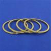 American Diamond Delicate Bangles with Mehndi Plating