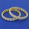 American Diamond Classic Bangles with 2 Tone Plating