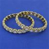 American Diamond Classic Bangles with Mehndi Plating
