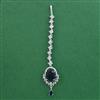 American Diamond Classic Tikka with Rhodium Plating