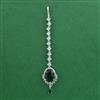 American Diamond Classic Tikka with Rhodium Plating