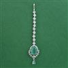 American Diamond Classic Tikka with Rhodium Plating