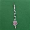 American Diamond Classic Tikka with Rhodium Plating