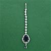American Diamond Classic Tikka with Rhodium Plating