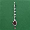 American Diamond Classic Tikka with Rhodium Plating