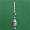 American Diamond Classic Tikka with Rhodium Plating