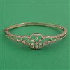 American Diamond Openable kada with Rhodium Plating 2 Tone Plating Mehndi Plating