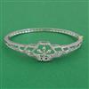 American Diamond Openable kada with Rhodium Plating 2 Tone Plating Mehndi Plating