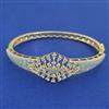 American Diamond Openable kada with Rhodium Plating 2 Tone Plating Mehndi Plating