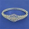 American Diamond Openable kada with Rhodium Plating 2 Tone Plating Mehndi Plating