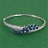 American Diamond Openable kada with Rhodium Plating