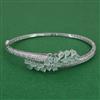American Diamond Openable kada with Rhodium Plating