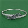 American Diamond Openable kada with Rhodium Plating