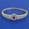 American Diamond Openable kada with 2 Tone Plating