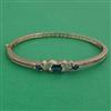 American Diamond Openable kada with Mehndi Plating