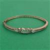American Diamond Openable kada with Mehndi Plating