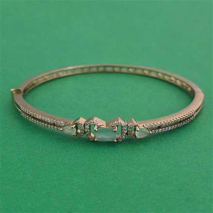 American Diamond Openable kada with Mehndi Plating