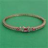 American Diamond Openable kada with Mehndi Plating