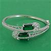 American Diamond Openable kada with Rhodium Plating