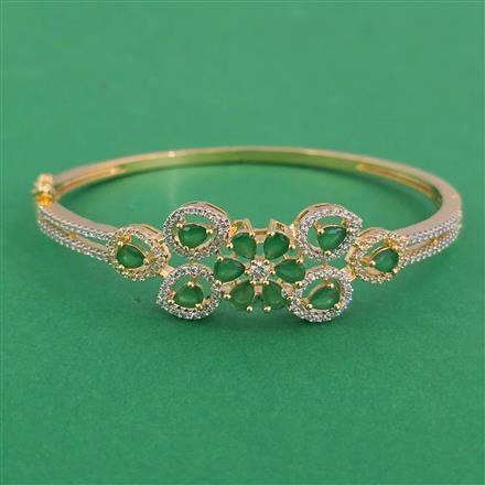 American Diamond Openable kada with 2 Tone Plating