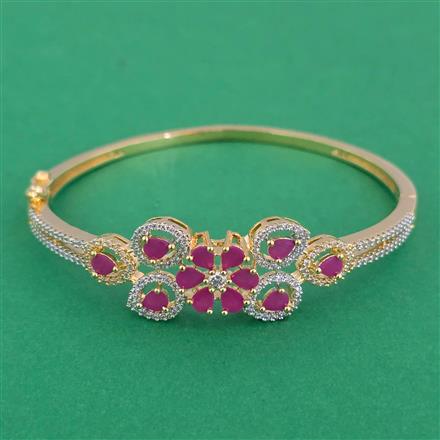 American Diamond Openable kada with 2 Tone Plating