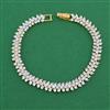 American Diamond Classic Bracelet With 2 Tone Plating