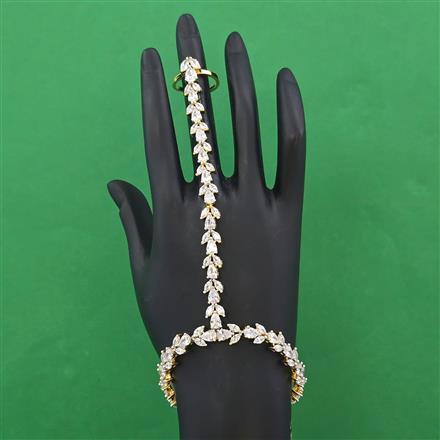 American Diamond Adjustable Hath Pan With 2 Tone Plating