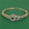 American Diamond Openable kada with 2 Tone Plating
