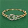 American Diamond Openable kada with 2 Tone Plating