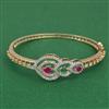 American Diamond Openable kada with 2 Tone Plating