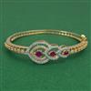 American Diamond Openable kada with 2 Tone Plating