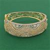 American Diamond Broad Kada with 2 Tone Plating