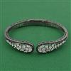 American Diamond Openable kada with Black Plating