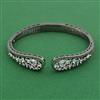 American Diamond Openable kada with Black Plating