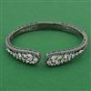 American Diamond Openable kada with Black Plating