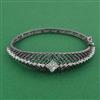 American Diamond Openable kada with Black Plating