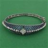 American Diamond Openable kada with Black Plating