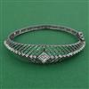 American Diamond Openable kada with Black Plating