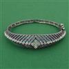 American Diamond Openable kada with Black Plating
