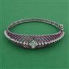 American Diamond Openable kada with Black Plating